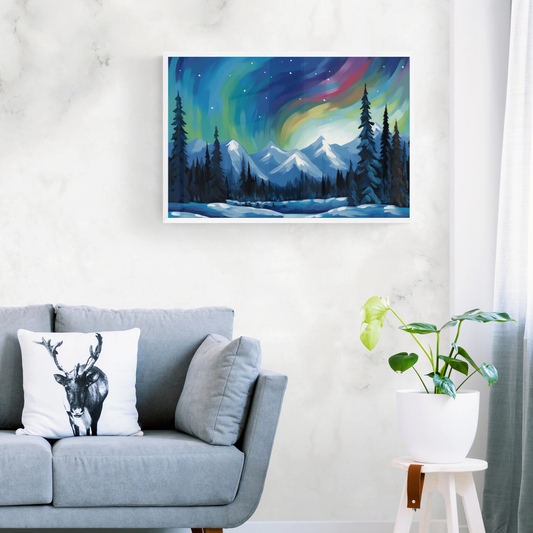 Alaskan Solitude: Edward Hopper-Inspired Canvas Print – Perfect for Minimalist, Modern, and Rustic Decor Styles