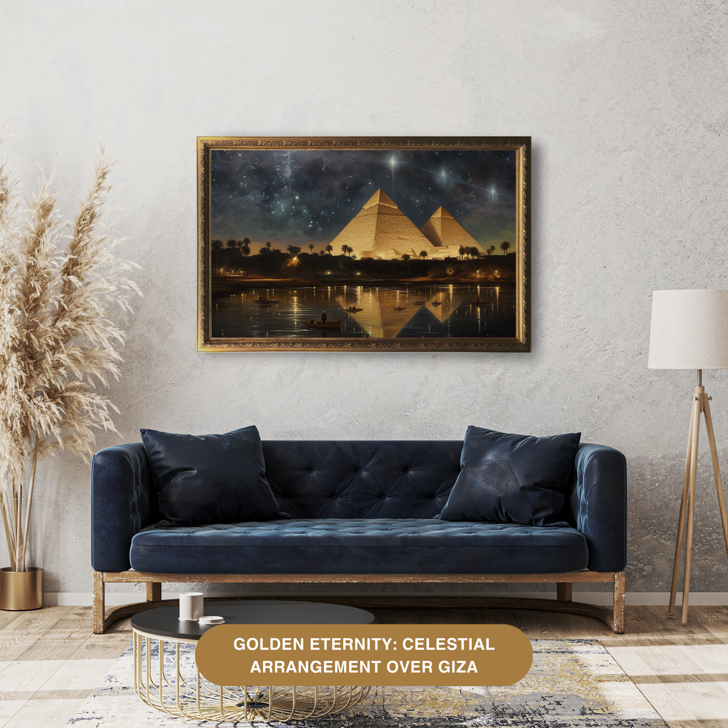 Golden Eternity: The Great Pyramids Under the Stars