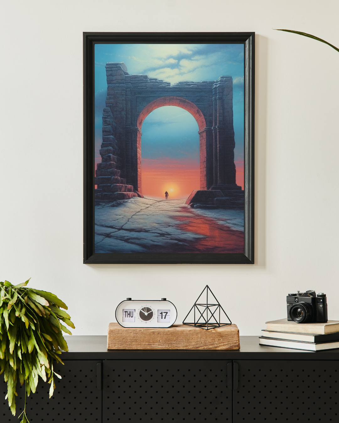 Mystic Gate: Zdzisław Beksiński-Inspired Canvas Print