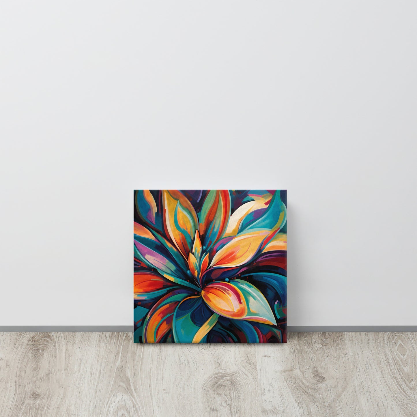 "Exotic Elegance": Georgia O'Keeffe Inspired AI Canvas Art