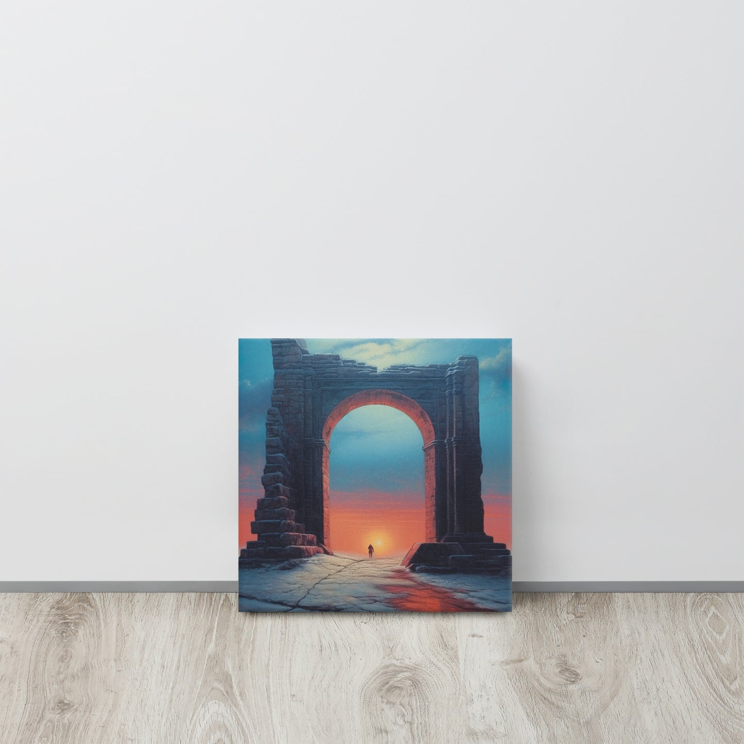 Mystic Gate: Zdzisław Beksiński-Inspired Canvas Print