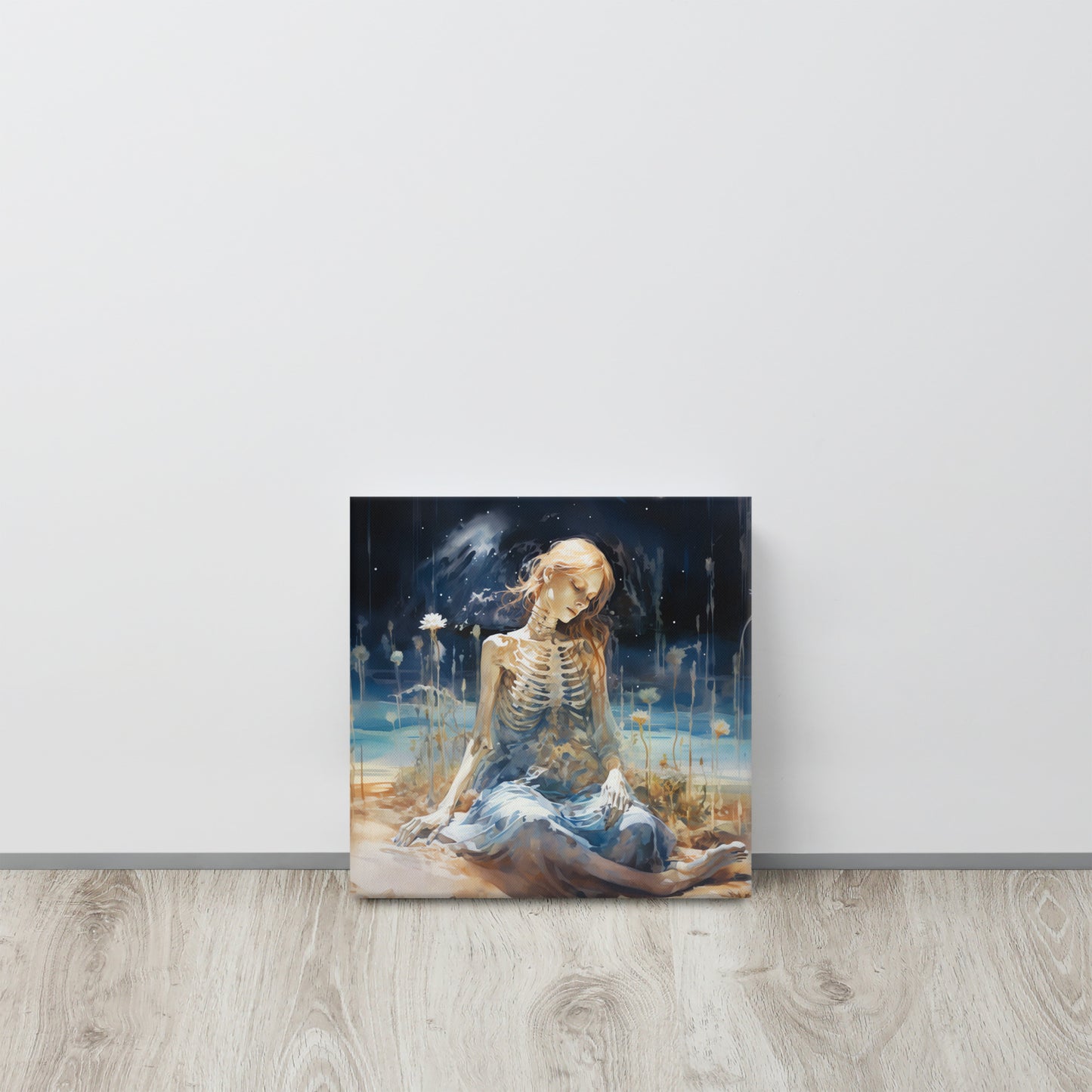 Between Stars and Sands: Life's Enigma - Turner-Inspired Double Exposure Canvas Print