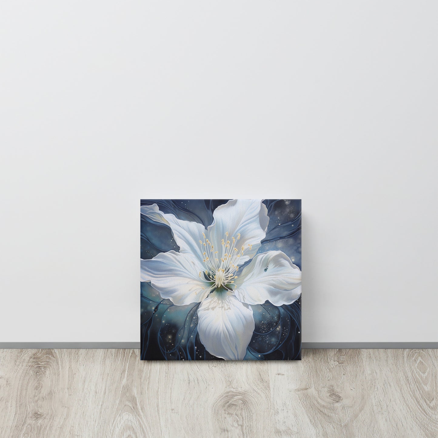 Moonlit Bloom: Georgia O'Keeffe-Inspired Abstract Canvas Print – Perfect Touch for Ethereal and Modern Interiors