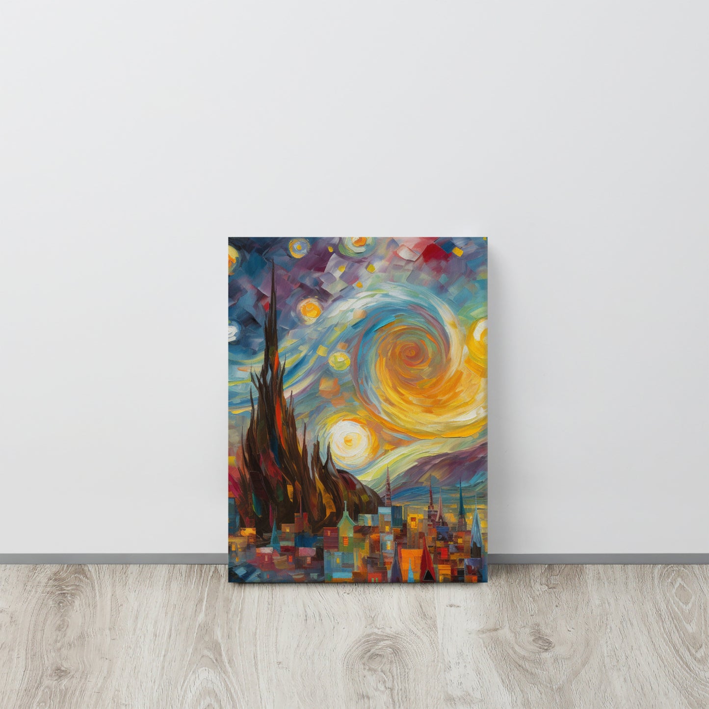 "Creative Odyssey" - Abstract AI Generated Multi-Artist Style Canvas Print