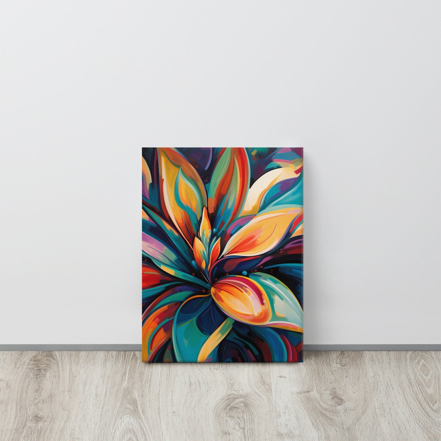 "Exotic Elegance": Georgia O'Keeffe Inspired AI Canvas Art