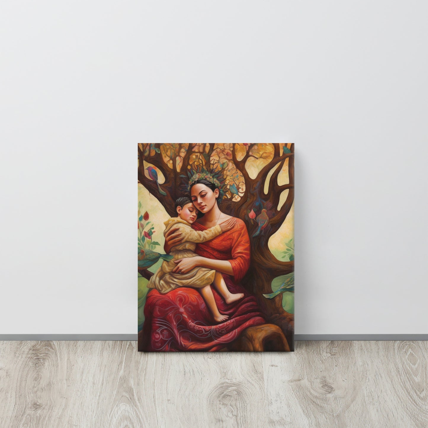 "The Loving Tree" - Frida Kahlo Inspired Surrealist Canvas Print