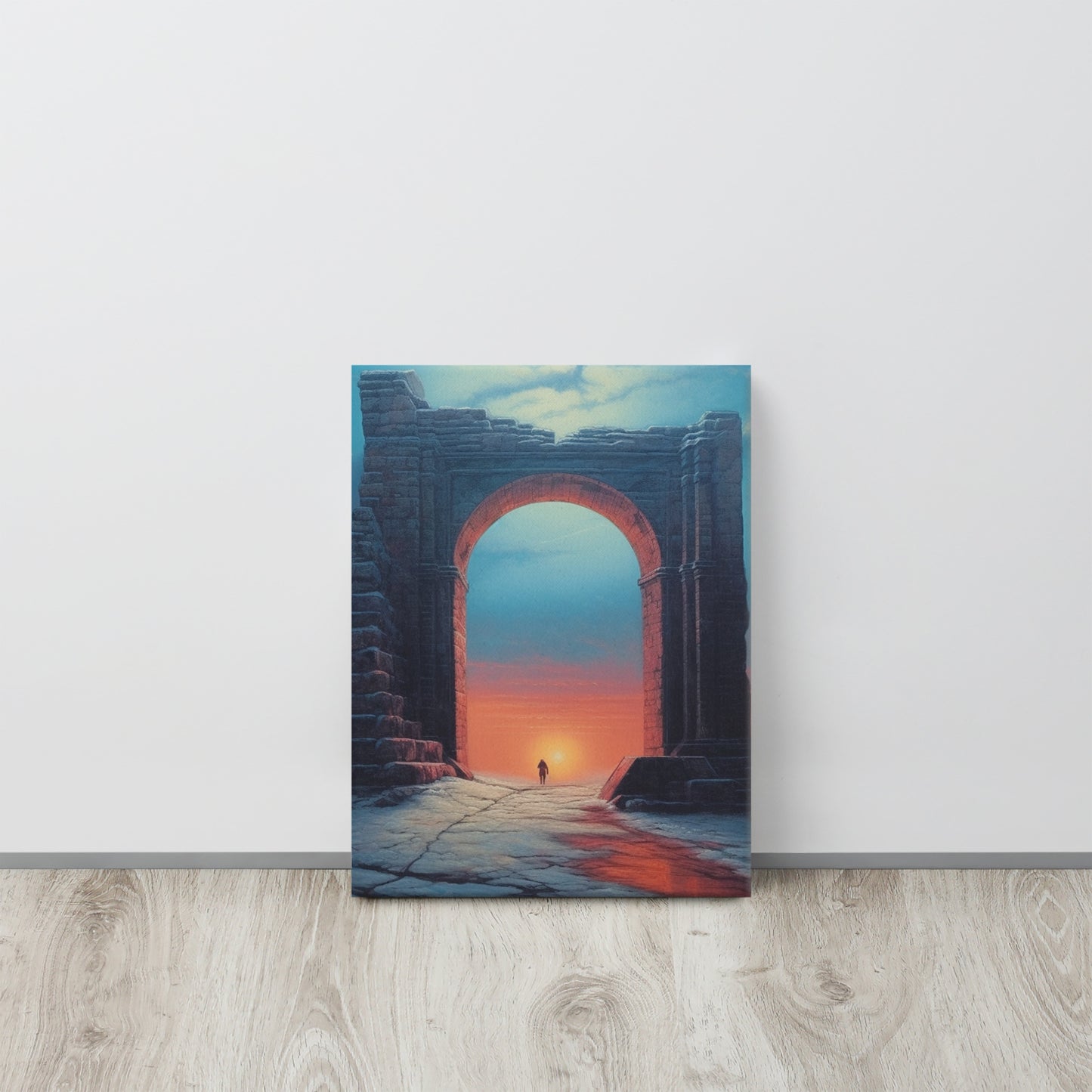 Mystic Gate: Zdzisław Beksiński-Inspired Canvas Print