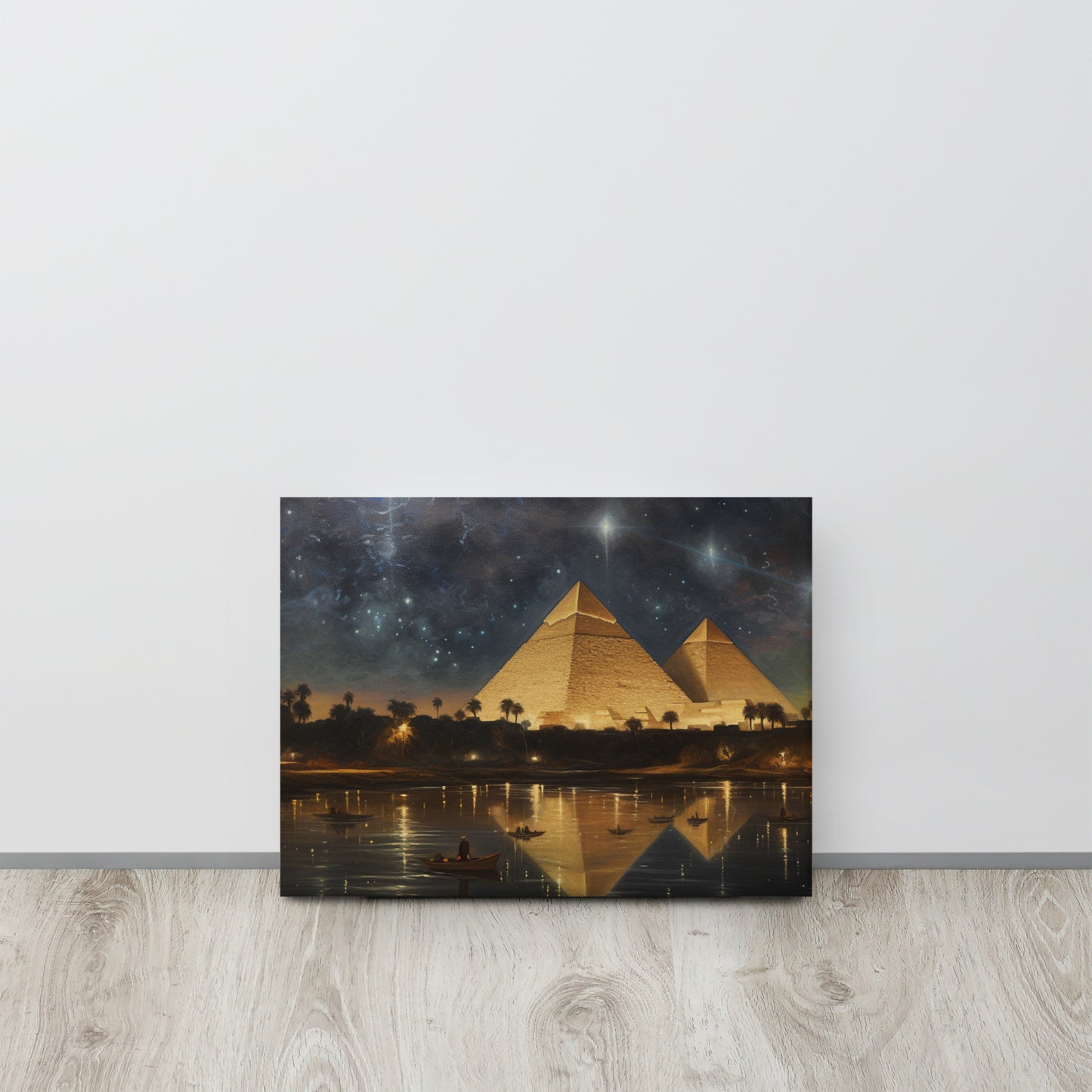 Golden Eternity: The Great Pyramids Under the Stars