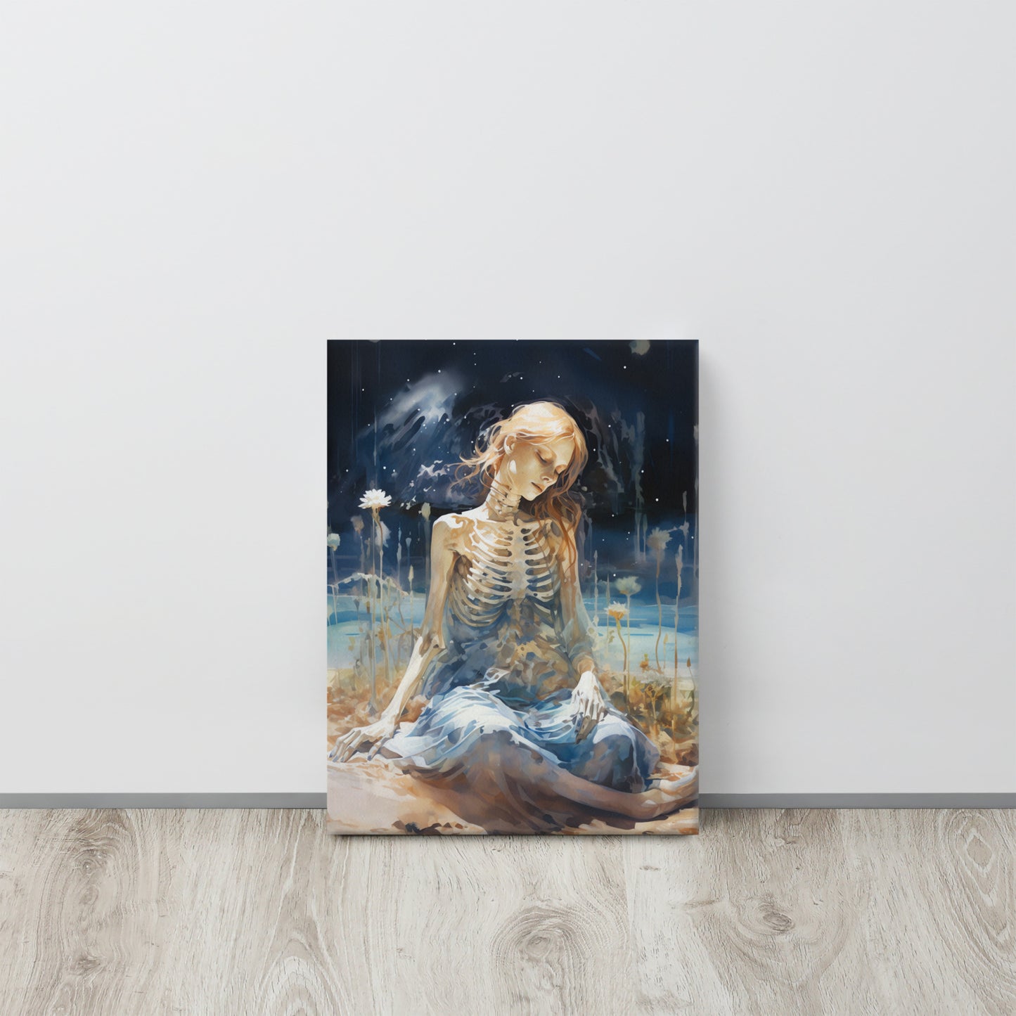 Between Stars and Sands: Life's Enigma - Turner-Inspired Double Exposure Canvas Print