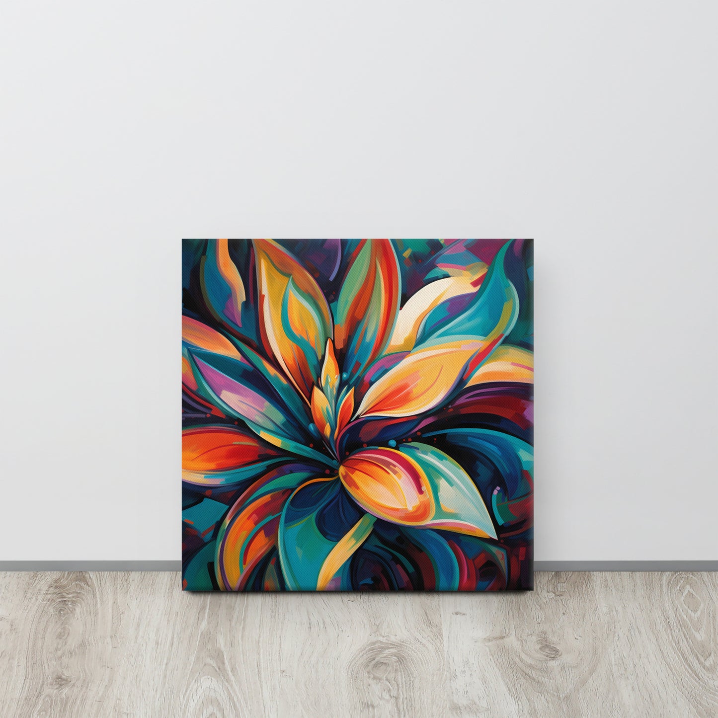 "Exotic Elegance": Georgia O'Keeffe Inspired AI Canvas Art