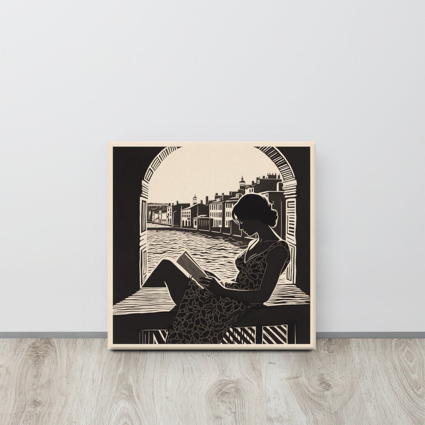 "Venetian Solitude" - Félix Vallotton Inspired Canvas Print