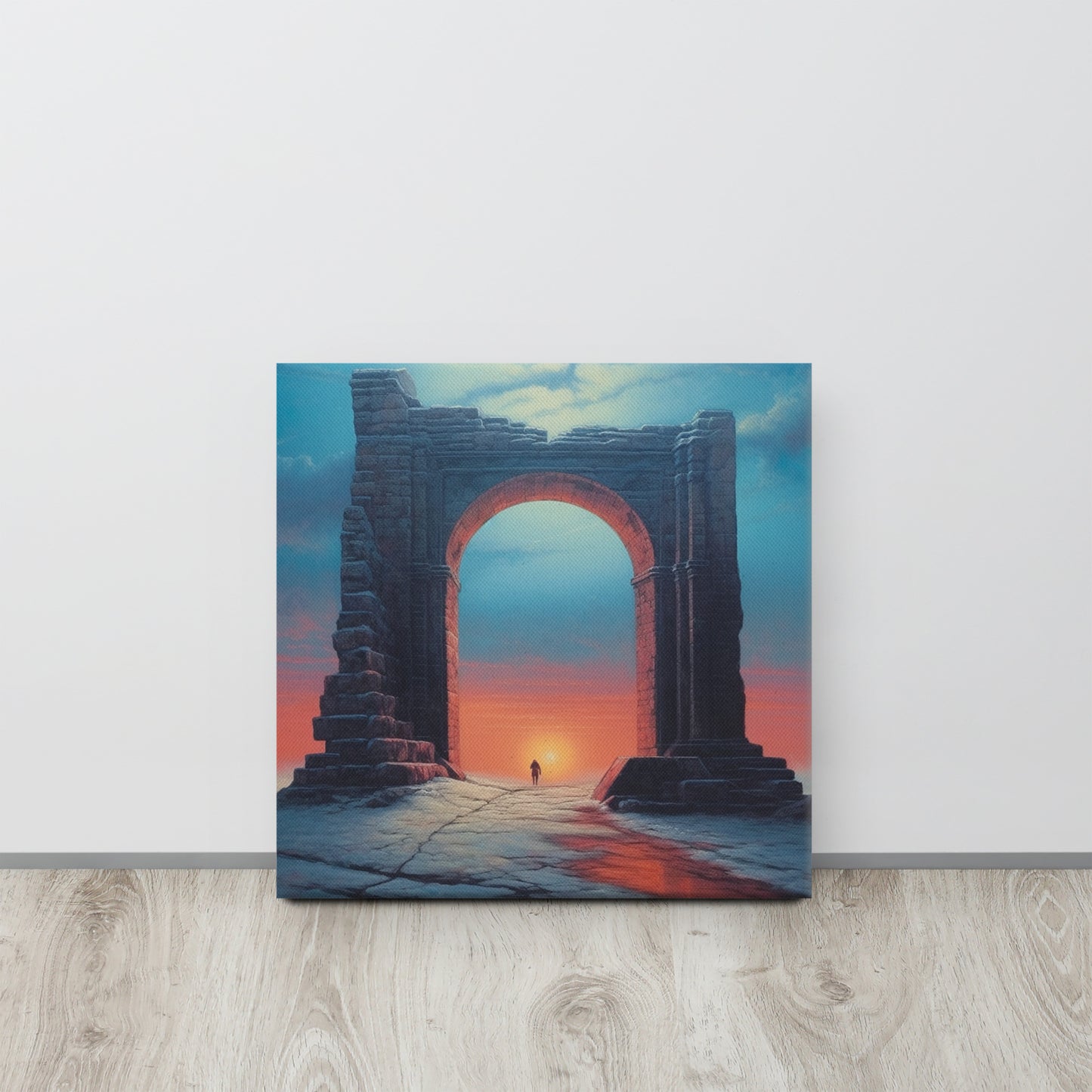 Mystic Gate: Zdzisław Beksiński-Inspired Canvas Print