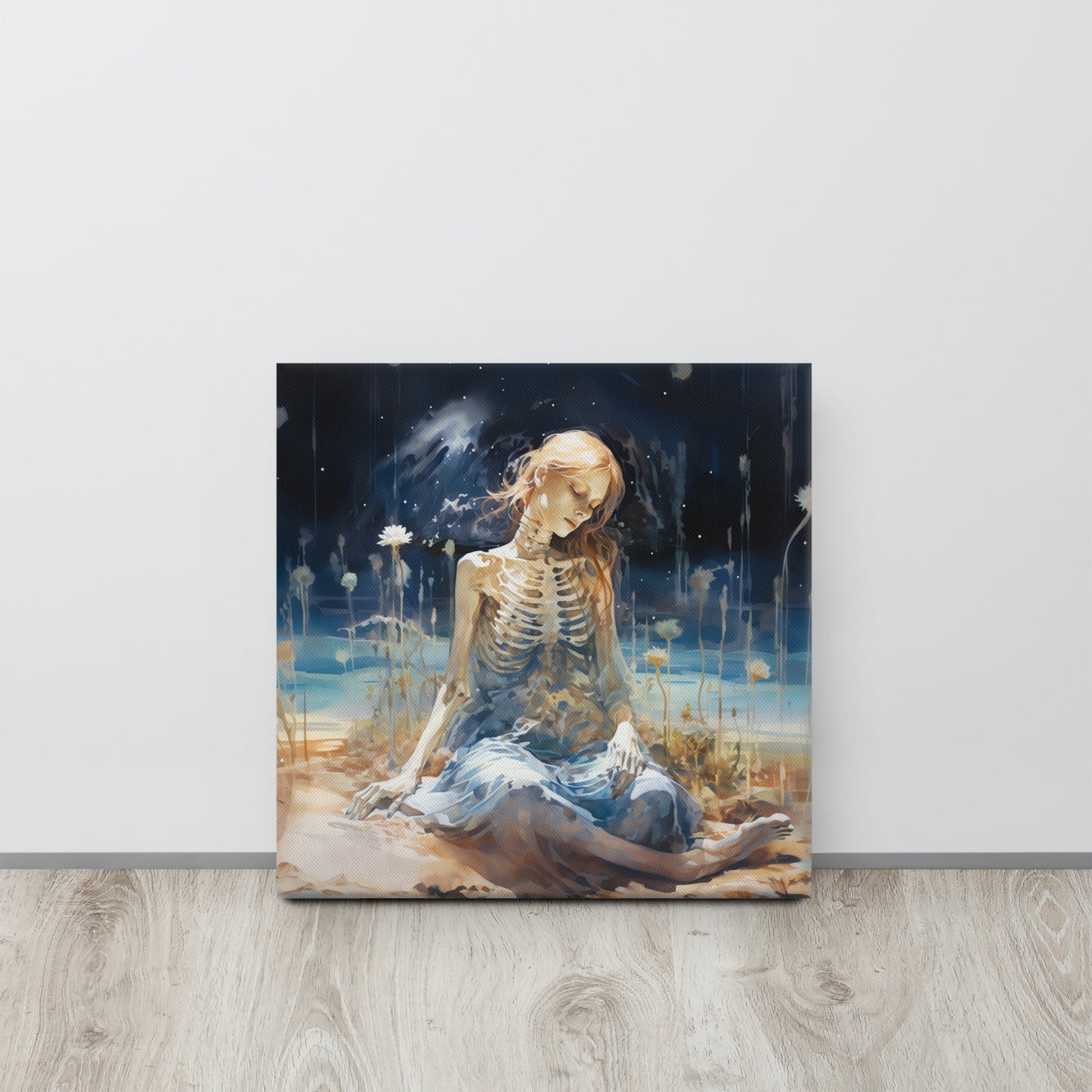 Between Stars and Sands: Life's Enigma - Turner-Inspired Double Exposure Canvas Print