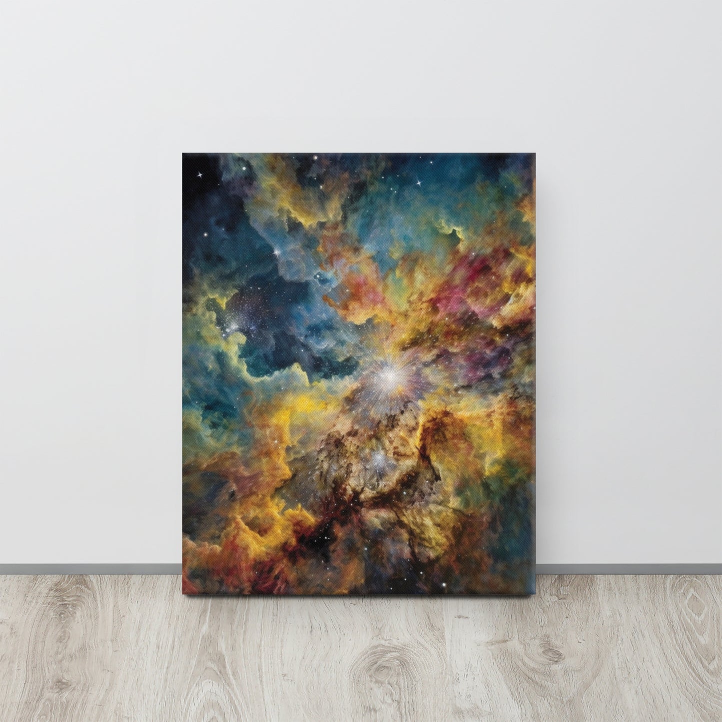 "Cosmic Dance" - AI Generated Vincent van Gogh Style Canvas Print