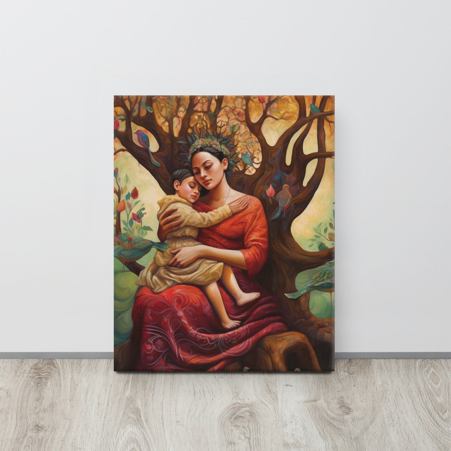 "The Loving Tree" - Frida Kahlo Inspired Surrealist Canvas Print