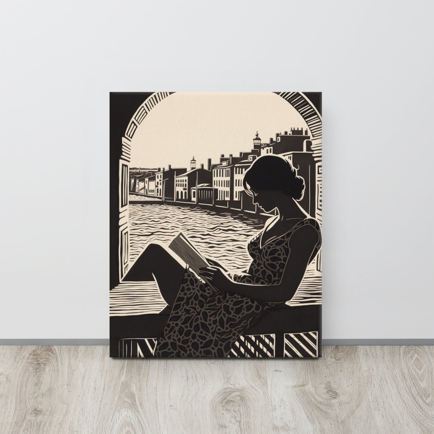 "Venetian Solitude" - Félix Vallotton Inspired Canvas Print