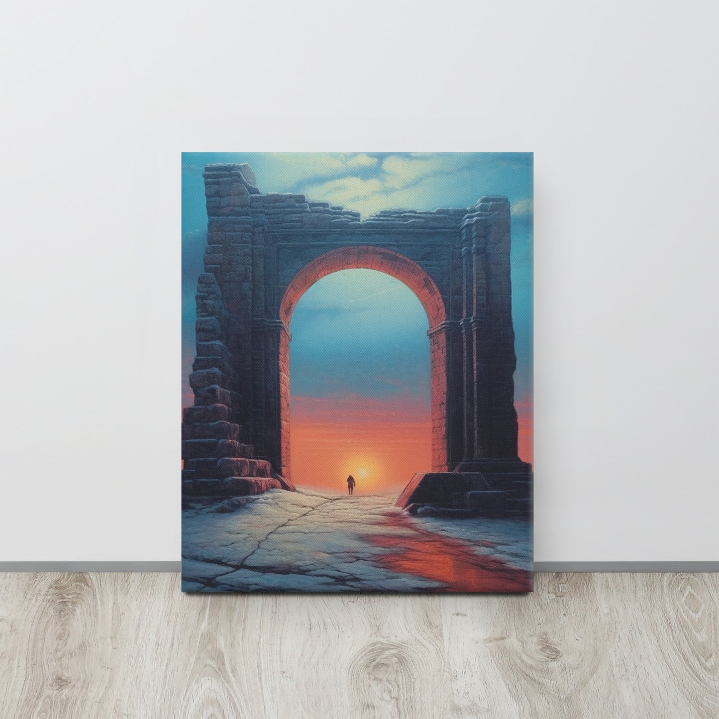 Mystic Gate: Zdzisław Beksiński-Inspired Canvas Print