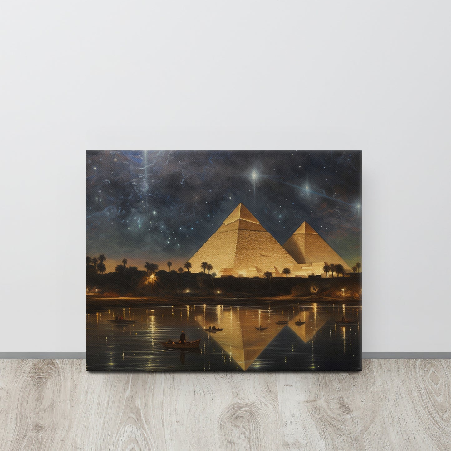 Golden Eternity: The Great Pyramids Under the Stars