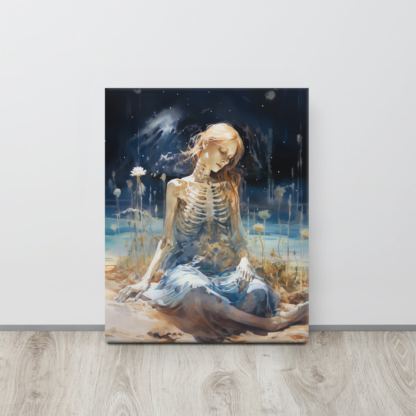 Between Stars and Sands: Life's Enigma - Turner-Inspired Double Exposure Canvas Print