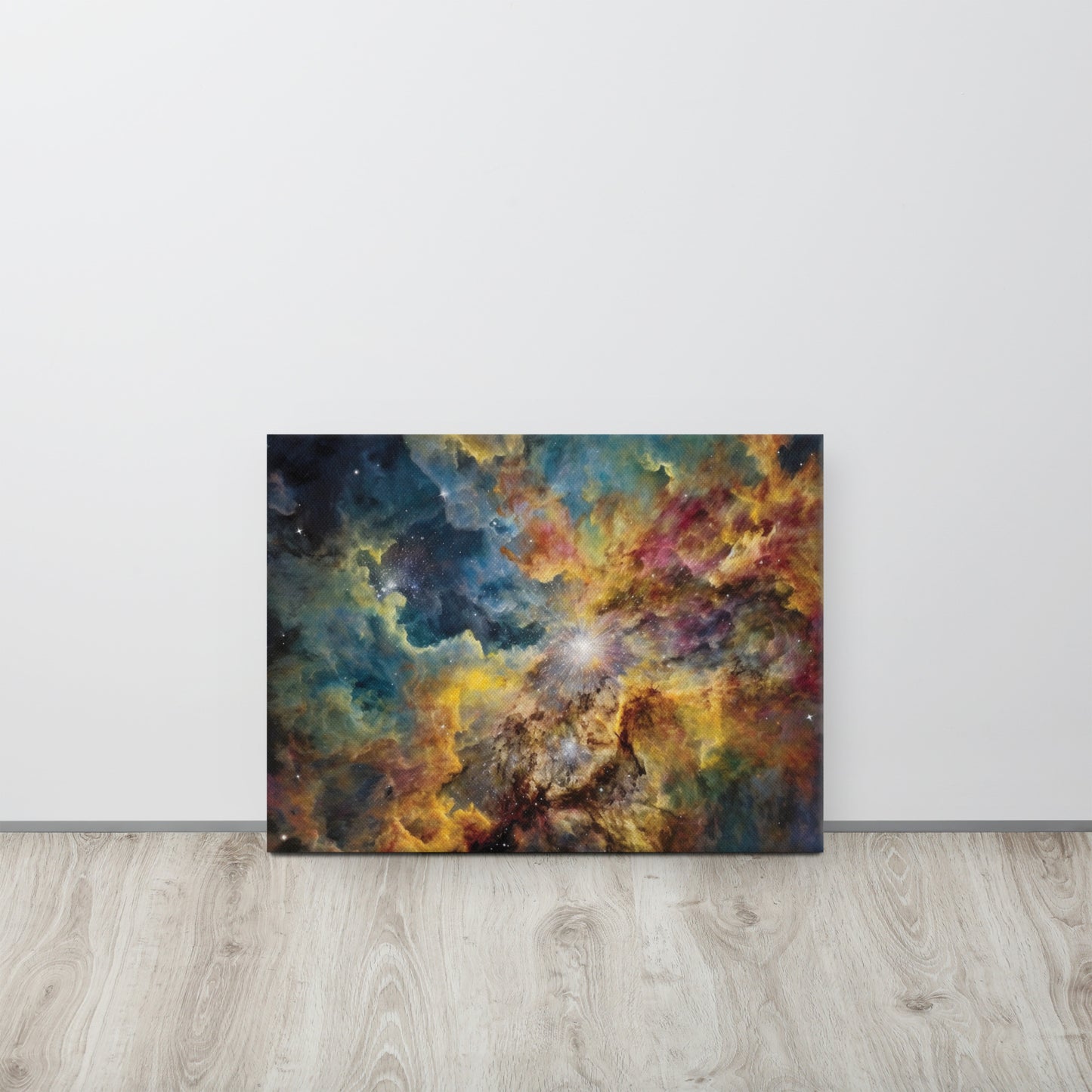 "Cosmic Dance" - AI Generated Vincent van Gogh Style Canvas Print