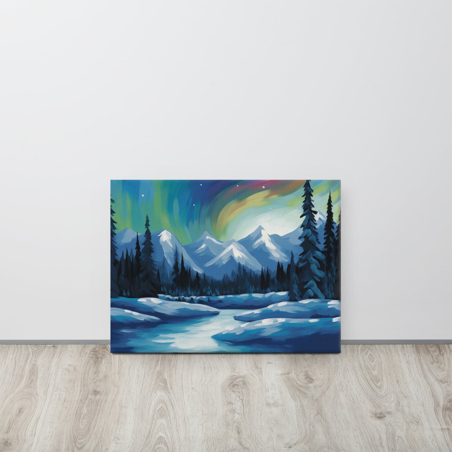 Alaskan Solitude: Edward Hopper-Inspired Canvas Print – Perfect for Minimalist, Modern, and Rustic Decor Styles