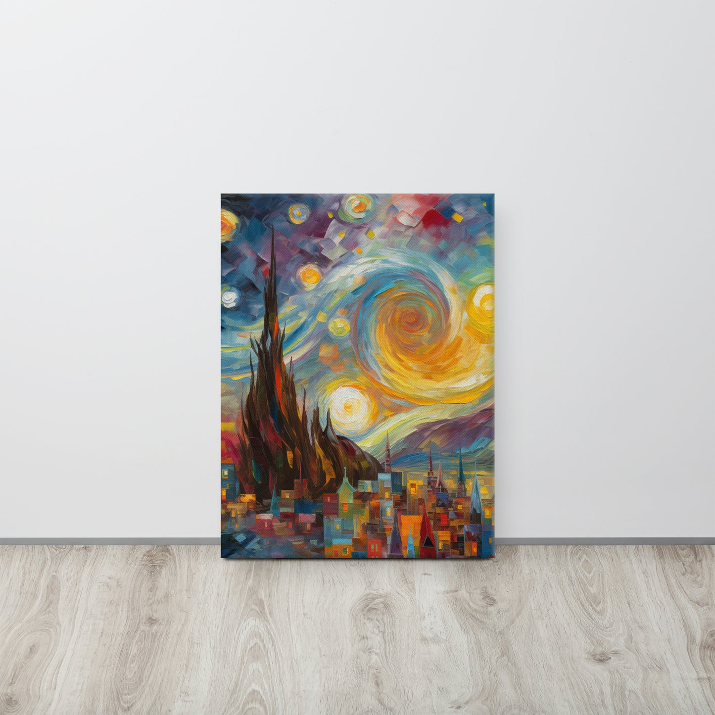 "Creative Odyssey" - Abstract AI Generated Multi-Artist Style Canvas Print