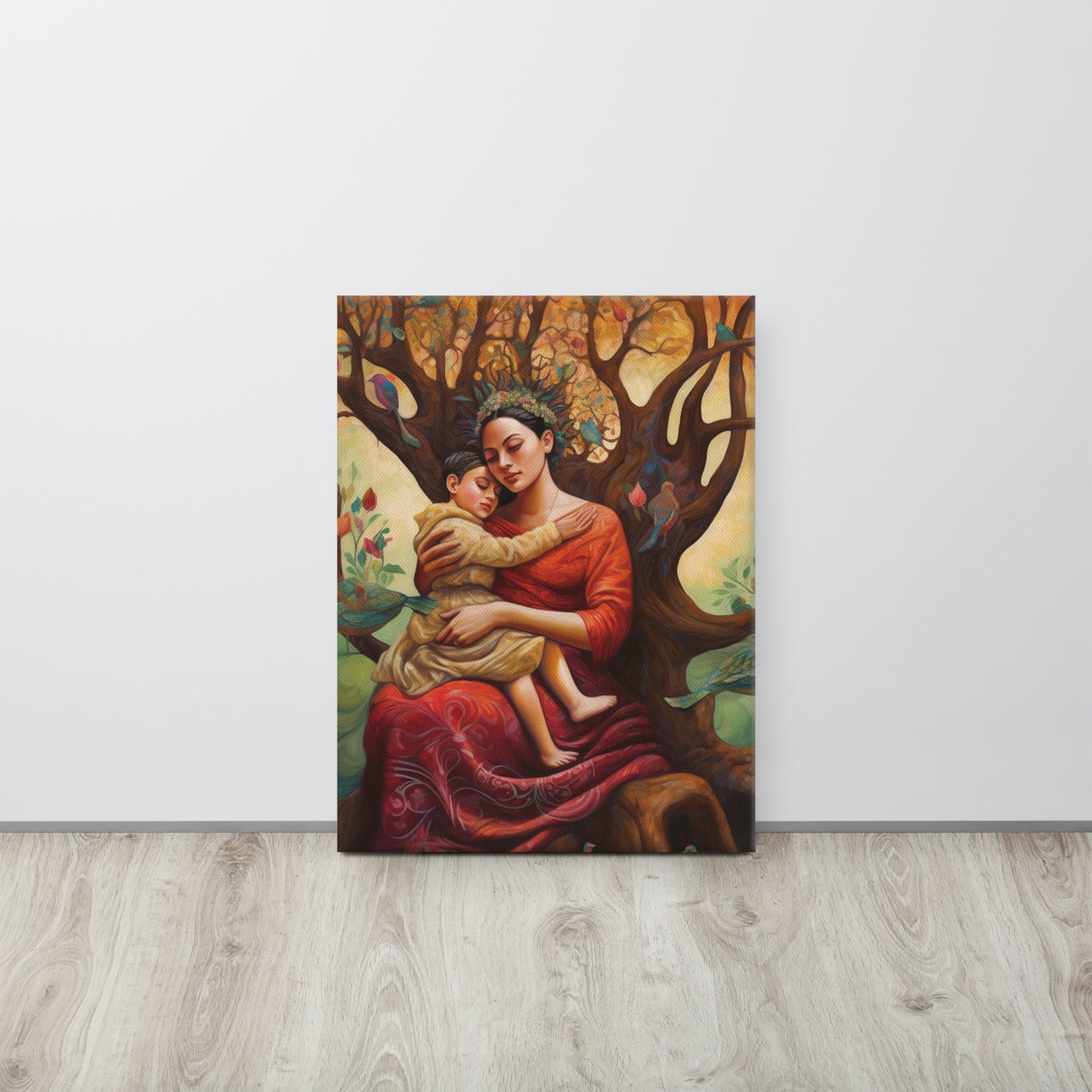 "The Loving Tree" - Frida Kahlo Inspired Surrealist Canvas Print