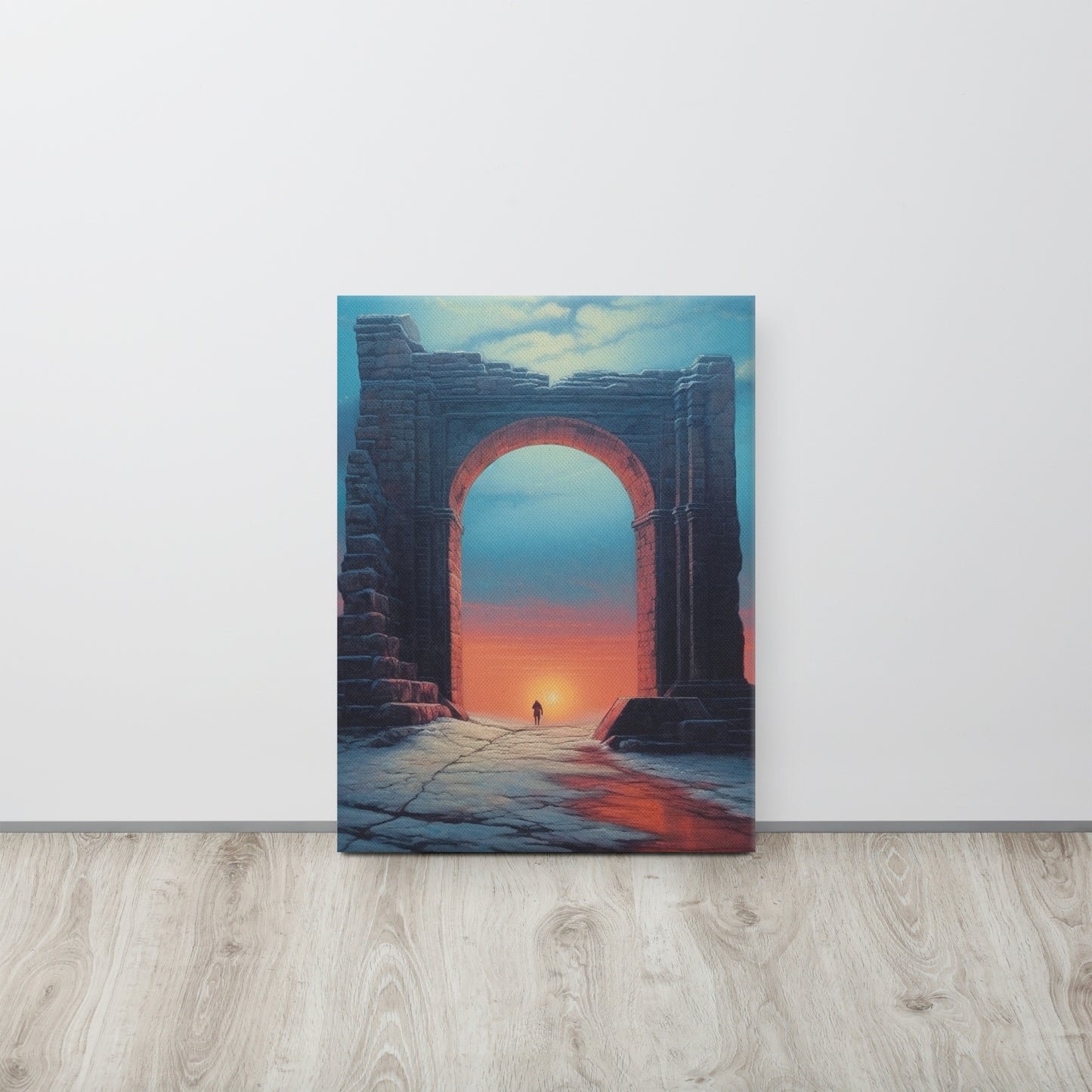 Mystic Gate: Zdzisław Beksiński-Inspired Canvas Print