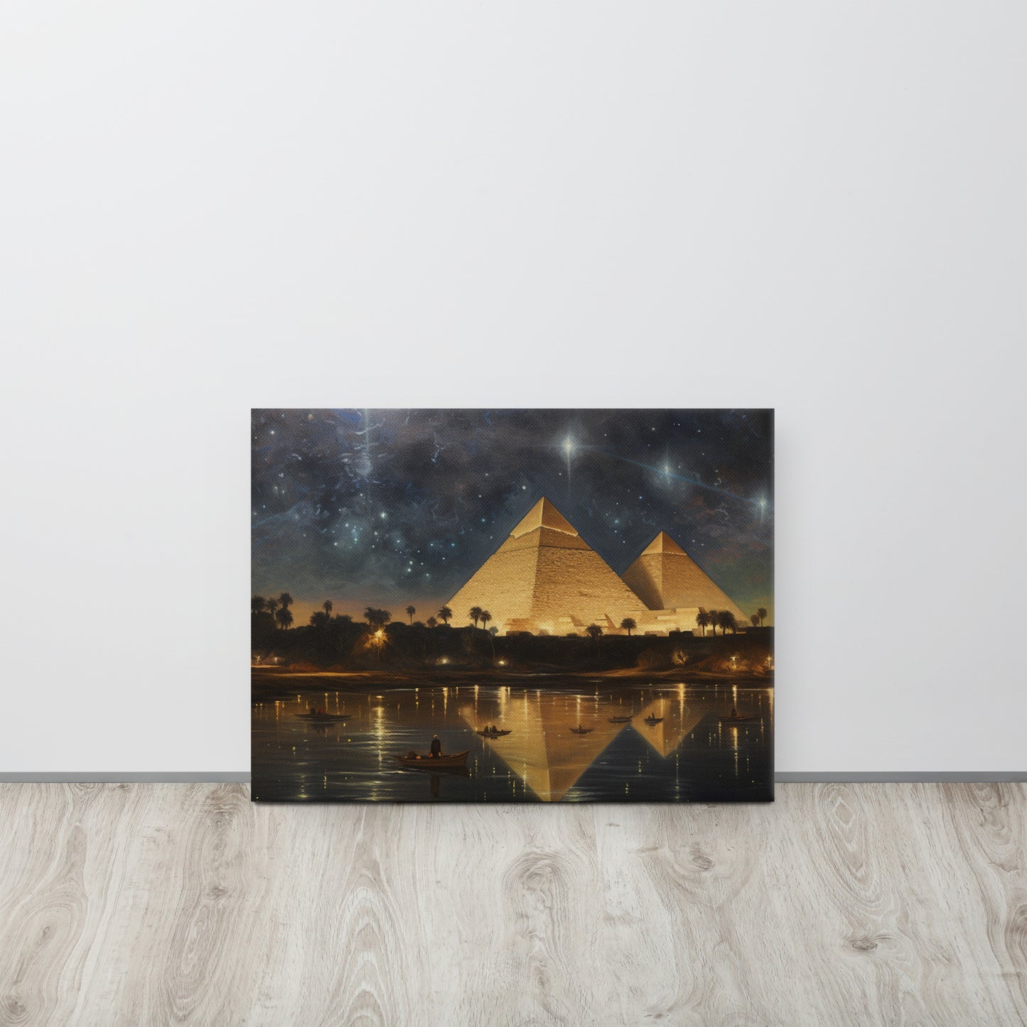 Golden Eternity: The Great Pyramids Under the Stars