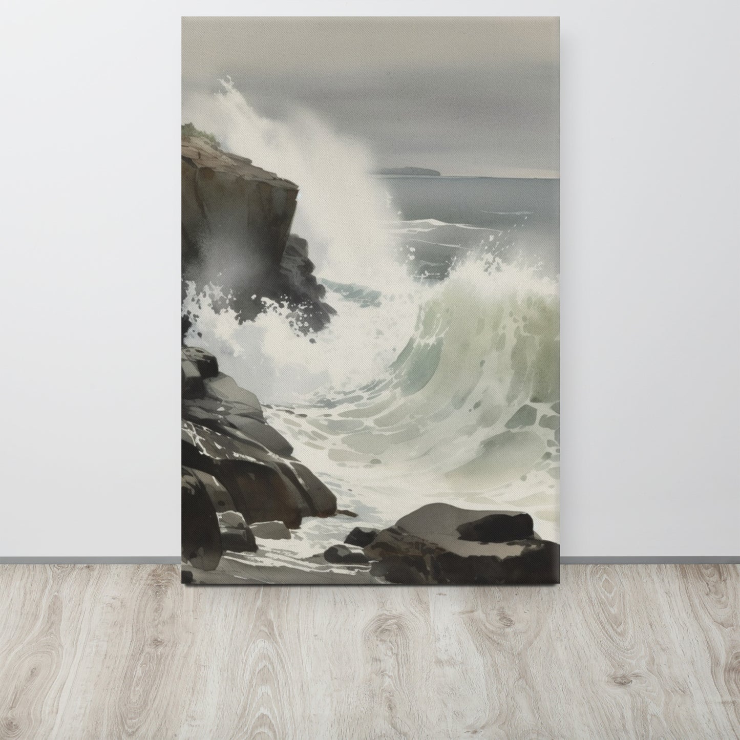 "Sea's Symphony: A Coastal Ode" - Unique Canvas Art for Sale