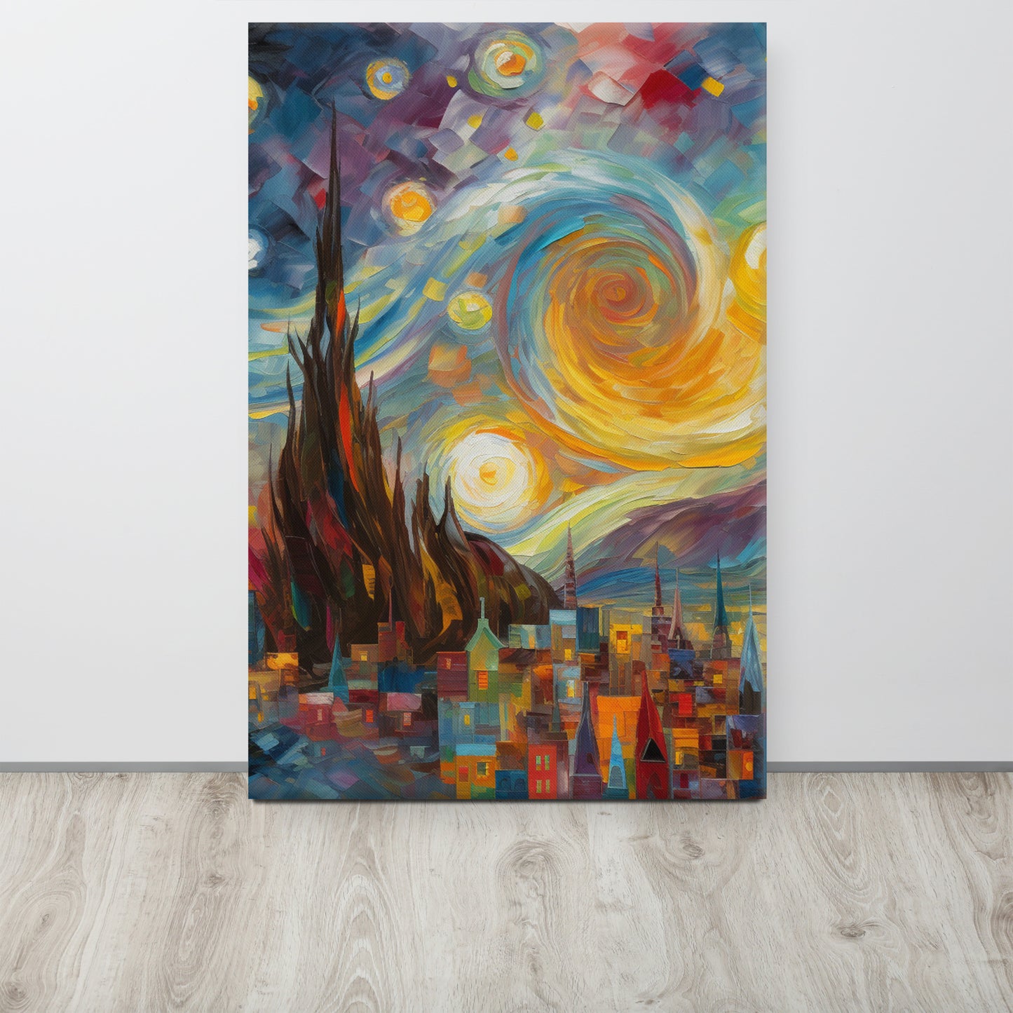 "Creative Odyssey" - Abstract AI Generated Multi-Artist Style Canvas Print