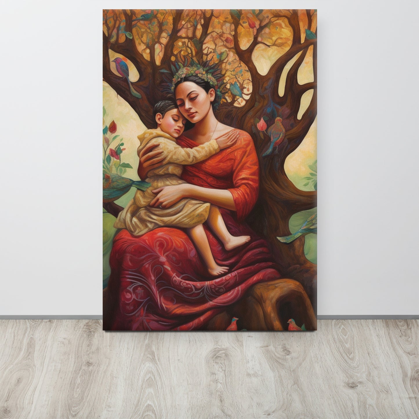 "The Loving Tree" - Frida Kahlo Inspired Surrealist Canvas Print