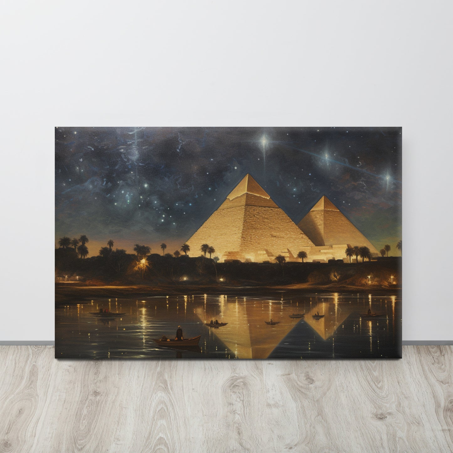 Golden Eternity: The Great Pyramids Under the Stars