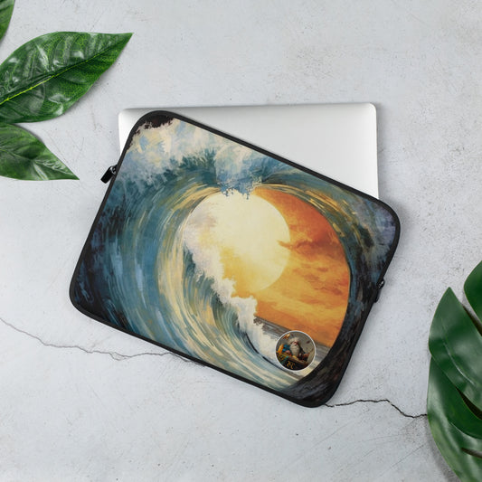 Inside The Barrel: Winslow Homer Inspired Wave Laptop Sleeve