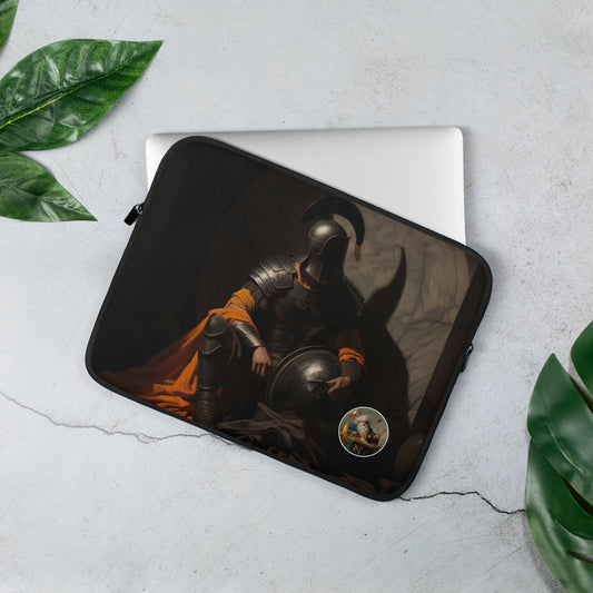 Solitary Reverie: Caravaggio Inspired Laptop Sleeve