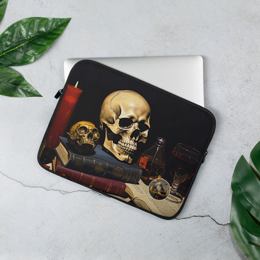 Cryptic Vanitas Laptop Sleeve - Inspired by Caravaggio