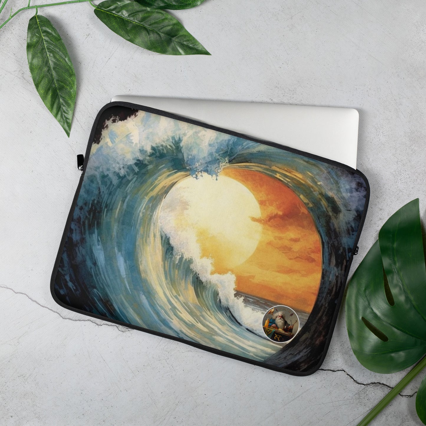 Inside The Barrel: Winslow Homer Inspired Wave Laptop Sleeve