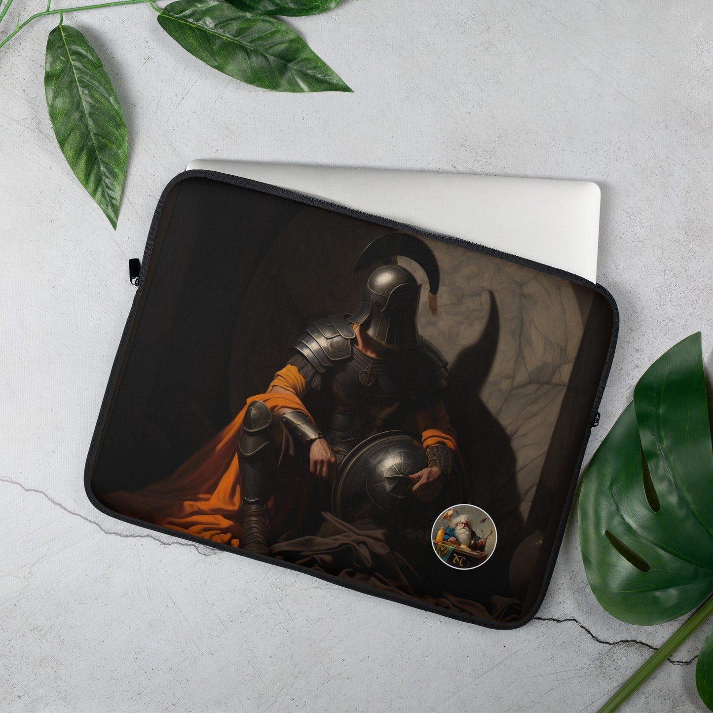 Solitary Reverie: Caravaggio Inspired Laptop Sleeve