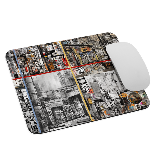 Urban Artistry - Basquiat-Inspired Mouse Pad