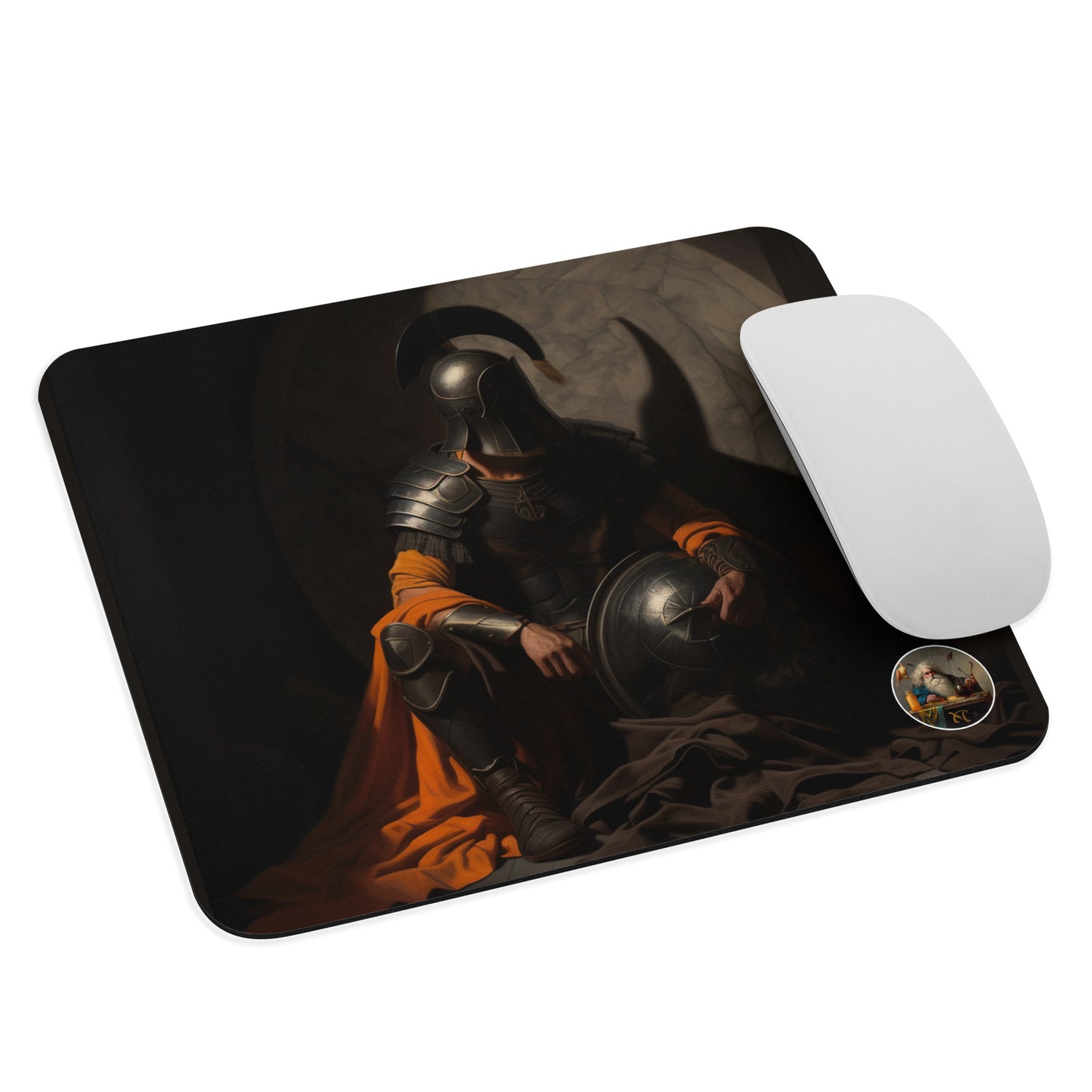 Solitary Reverie - Caravaggio Inspired Mouse Pad