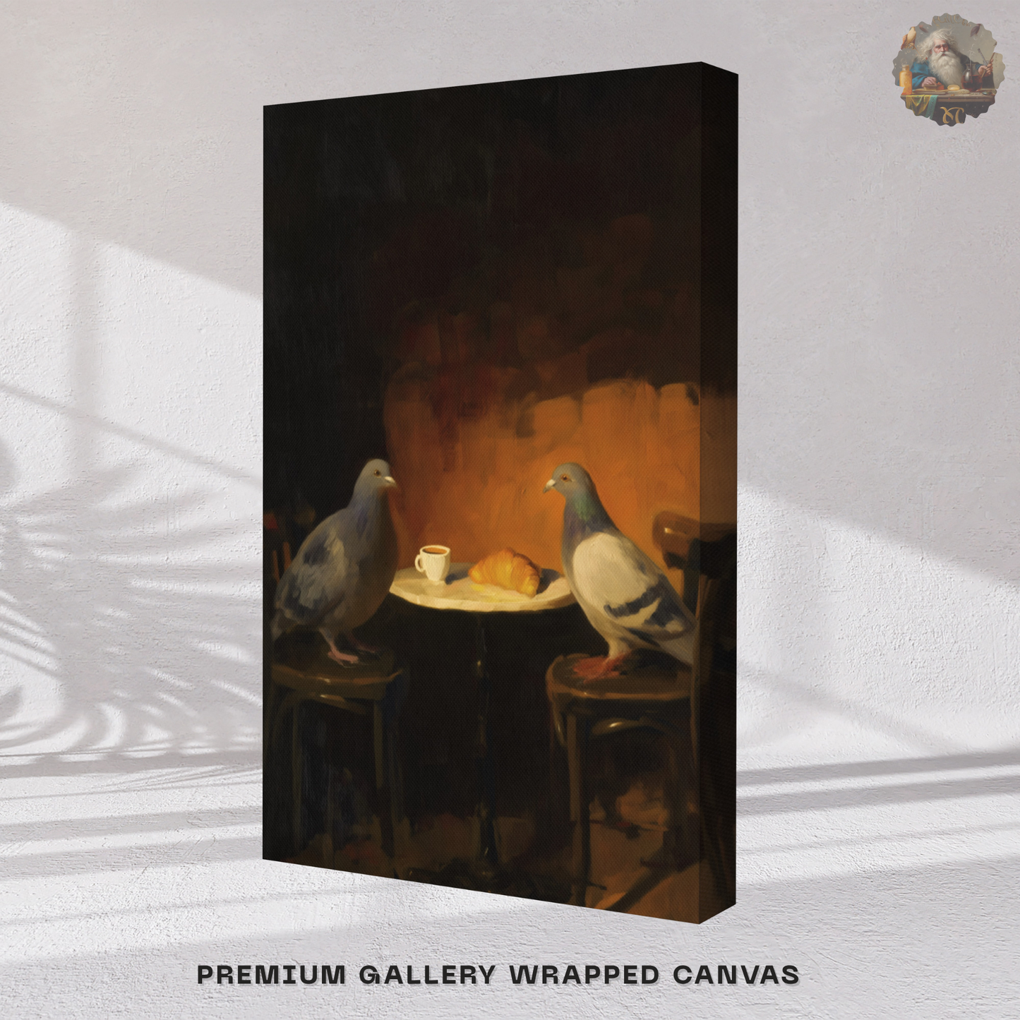 The Negotiation – Pigeon Bistro Canvas Print