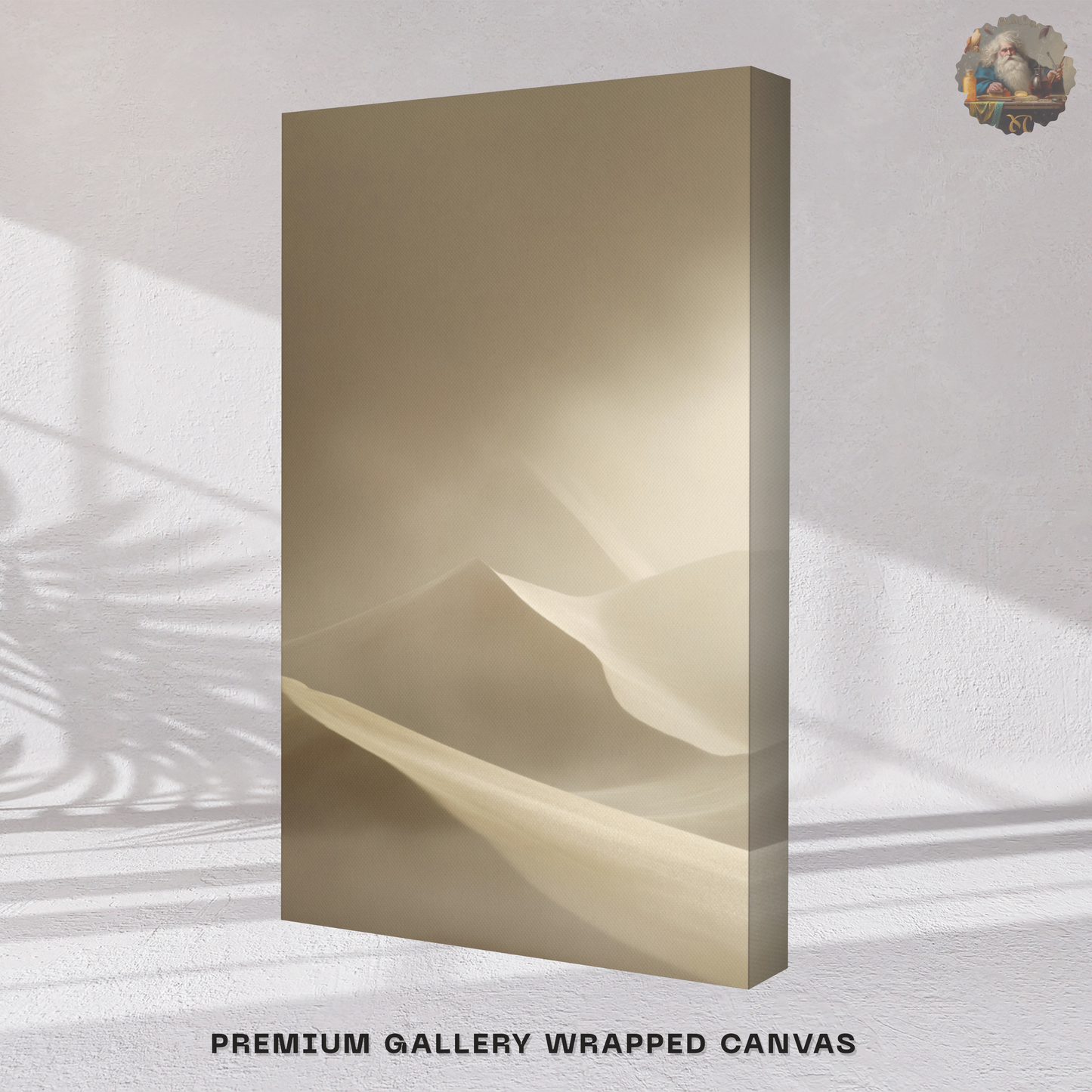 Sand Dune Canvas Print – Japandi Minimalist Wall Art | Neutral Wabi-Sabi Home Decor