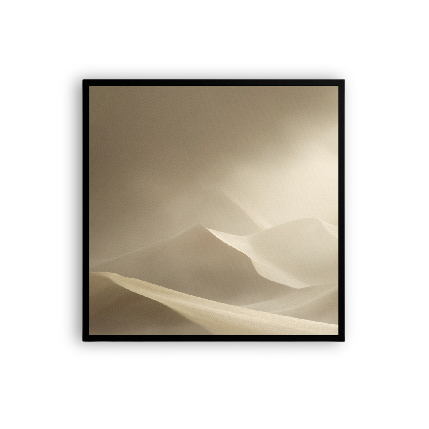 Sand Dune Canvas Print – Japandi Minimalist Wall Art | Neutral Wabi-Sabi Home Decor